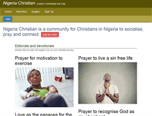 Tablet Screenshot of nigeriachristian.com